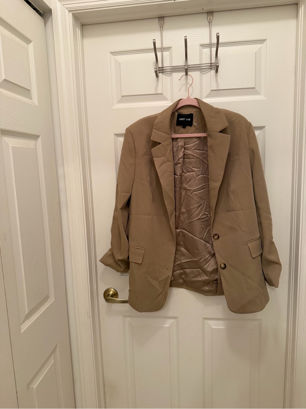 GREY LAB Tan Women's Blazer Jacket